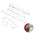 Булавки DRELD стальной соединитель, 542 шт., M6-M12, сверхмощный предохранительный соединитель, стопорное кольцо для вала, сцепка для фермы, лужайки, сада