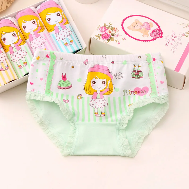 4 шт./лот новинка Лидер продаж детские трусики трусы для девочек нижнее белье из