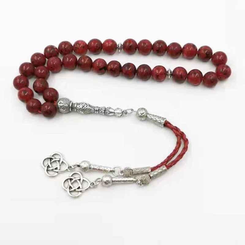 

Red Sesame stone Tasbih Muslim gift 33 66 99 prayer beads arabia fashion New style Bracelet stone Rosary