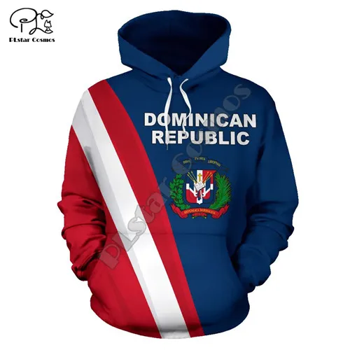 Для мужчин флаг Доминиканской Республики 3d из двух предметов: толстовка с капюшоном и рисунком котенка Длинные рукава толстовки куртка пуловер спортивный костюм с капюшоном Осенняя верхняя одежда