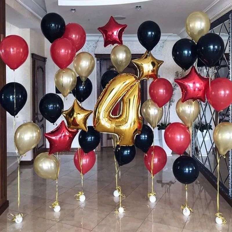 1 комплект день рождения детский душ Globos 18 дюймов золото серебро Звездные