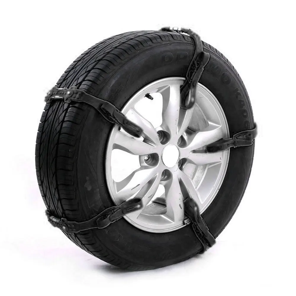 Vehemo черная ТПУ + стальная цепочка для снега ремень зимних шин легкая установка