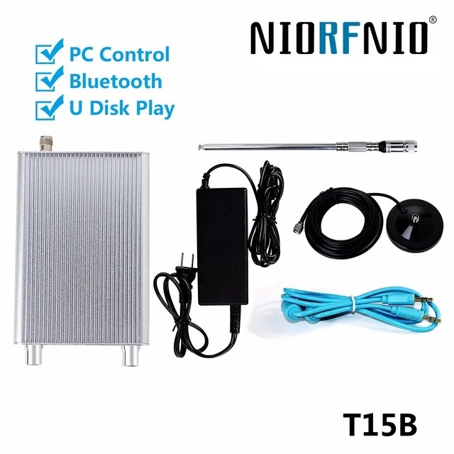 Обновленный светодиодный FM-передатчик NIORFNIO NIO-T15B 15W PLL радиоприемник