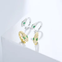 xm003 street shot fashion refined grace zircon snake stud earrings gift banquet party woman jewelry earrings