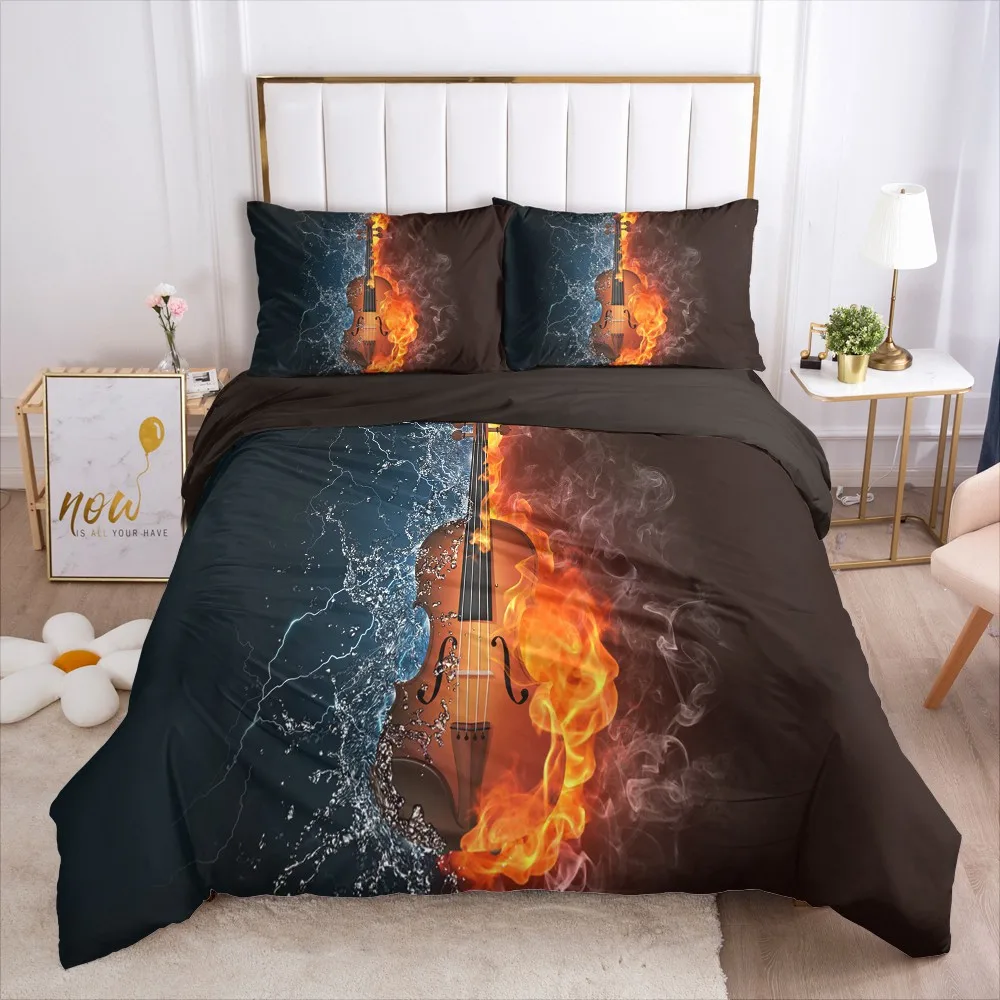 

3D Duvet Cover Sets Bedding Set Quilt Covers Comforter Cases Bed Linen Full Twin Single King Queen Size Flower Style Bedclothes
