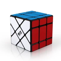 hot sale qiyi axis magic cube change irregularly yileng speed cube with frosted stickerless and black anomaly 3x3x3 cube
