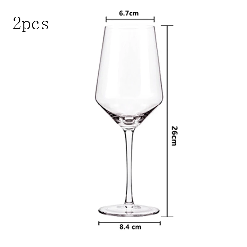 2pcs 580ml Европейский 1 набор, Хрустальное стекло, бокалы для вина, бокалы для шампанского, бокалы, бокалы для вина большой емкости, бокалы для вина на свадьбу, день рождения, Подарочная коробка, набор, посуда для напитков - Цвет: 2pcs 580ml