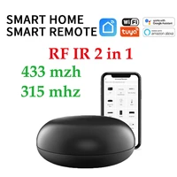 tuya smart wifi ir rf remote control 433mhz rf ir controller hub support alexa google home 433315 mhz fixed code learning code