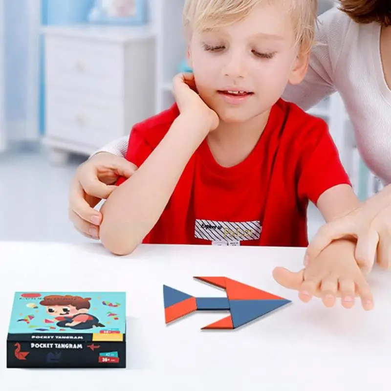 2 Set Children's Wood Jigsaw Puzzle Early Learning and Intelligence Kindergarten Teaching Aids DIY Creates | Игрушки и хобби