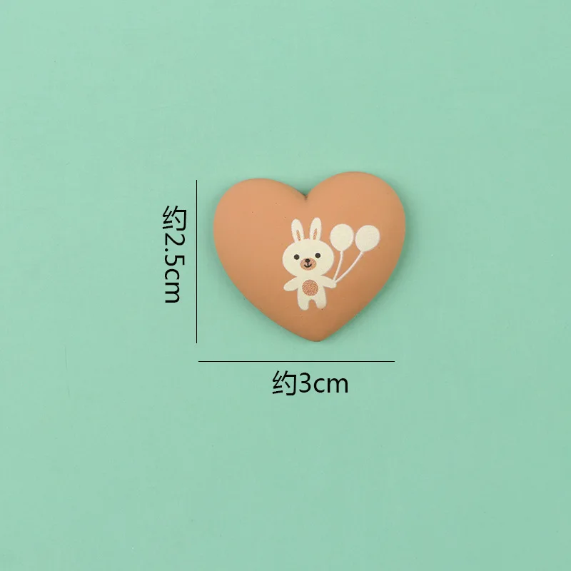 10 шт./лот мультяшный воздушный шар в форме кролика сердца кабошон плоские