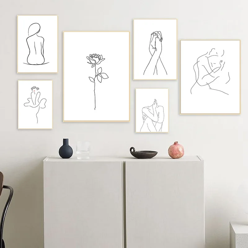 Зеленые растения Алфавит цитаты настенная живопись холст скандинавские постеры