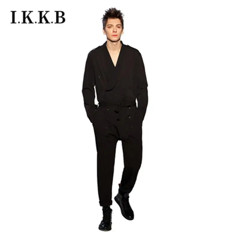 Повседневный Свободный комбинезон в европейском и американском стиле модный