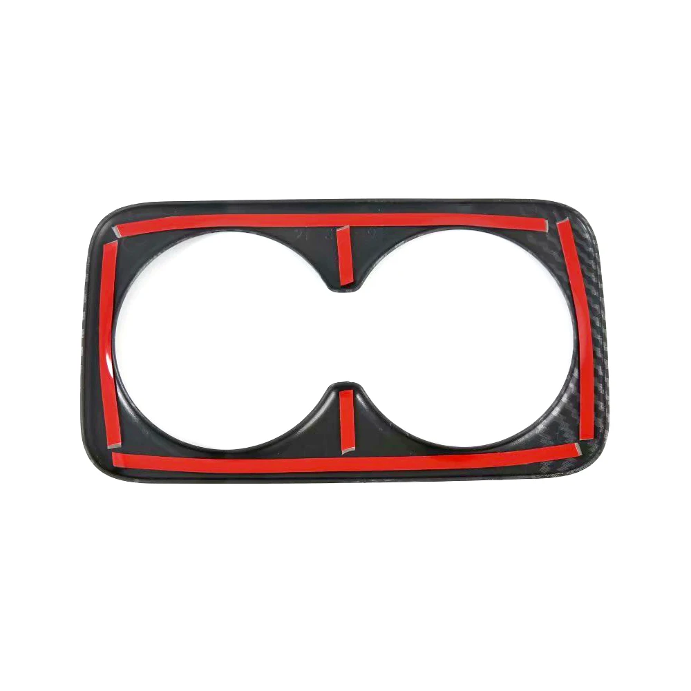 

Fit for Nissan X Trail T33 2021 Car Accessories Carbon Rear Water Cup Holder Protector Sticker Cover 1pcs Interior Moulding