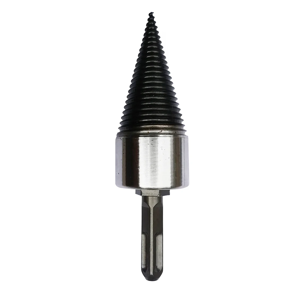 

4pcs High Speed Splitting Wood Easy Install Log Splitter Household Screw Cone Driver Firewood Drill Bit Set Durable Carbon Steel