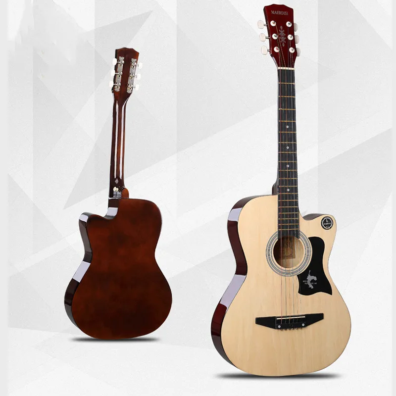 

Folk Acoustic Guitar Beginners 38 "Guitar Students Beginners Practice Junior Intro Men's and Women's Instruments