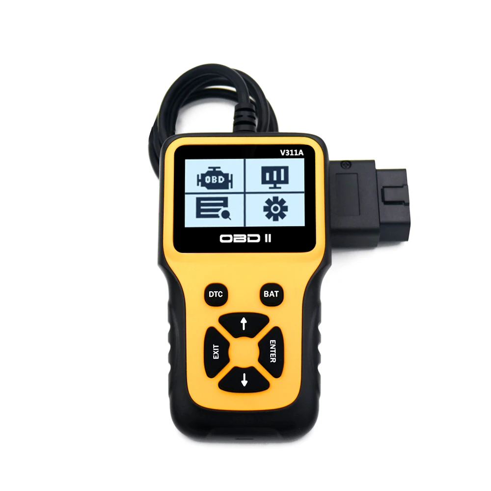 V311A OBD II сканер автомобиля диагностический инструмент Обнаружение напряжения