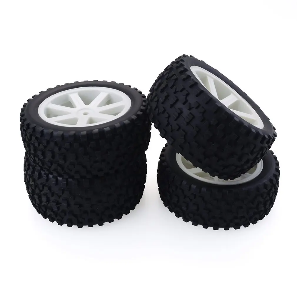 

4PCS 1/10 RC Car Rubber Tyres Plastic Wheels for Redcat HSP HPI Hobbyking Traxxas Losi VRX LRP ZD Racing 1/10 Buggy