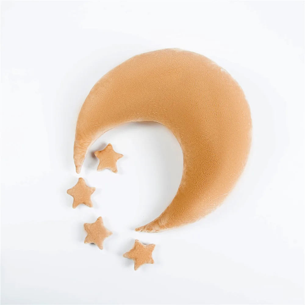 

Newborn Photography Props Moon Pillows with Stars Baby Shoot Studio Accessories Posing Props Cushion Mat