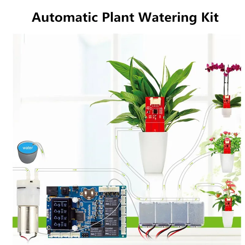 Elecrow автоматический полив растений комплект для Arduino с датчиком влажности почвы