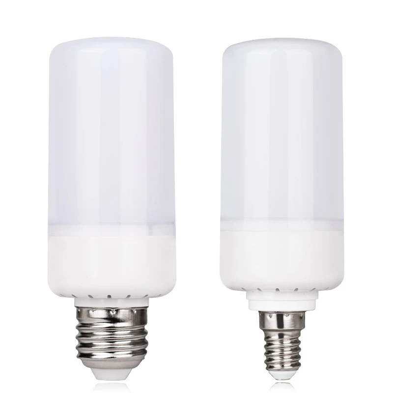 Светодиодная лампа с эффектом пламени 3 режима + датчик силы тяжести 12 Вт E27 E14 B22 85