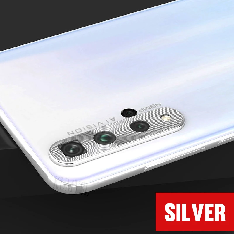 Silvery Защита объектива камеры для huawei Honor 20 Pro Алюминиевый защитный чехол для huawei Honor 10i 20i 20 Lite металлическая защита - Цвет: Silvery