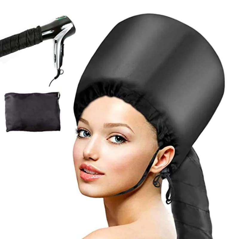 Tampão de secagem do cabelo macio portátil secador de cabelo das mulheres secador de cabelo casa cabeleireiro fonte acessório ajustável