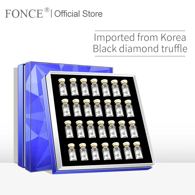

Fonce Black Diamond Truffle Revitalizing Essence Moisturizing Small Ampoule 28 Bottle Repair Firming Shrink Pore Facial Care