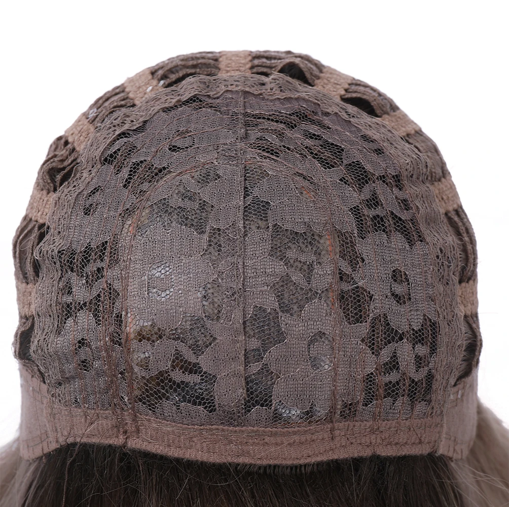 

Pink Ombre Long Natural Daily Synthetic Wig With Bangs For White Women Heat Resistant Female Hair Cosplay Fiber Colored Wigs