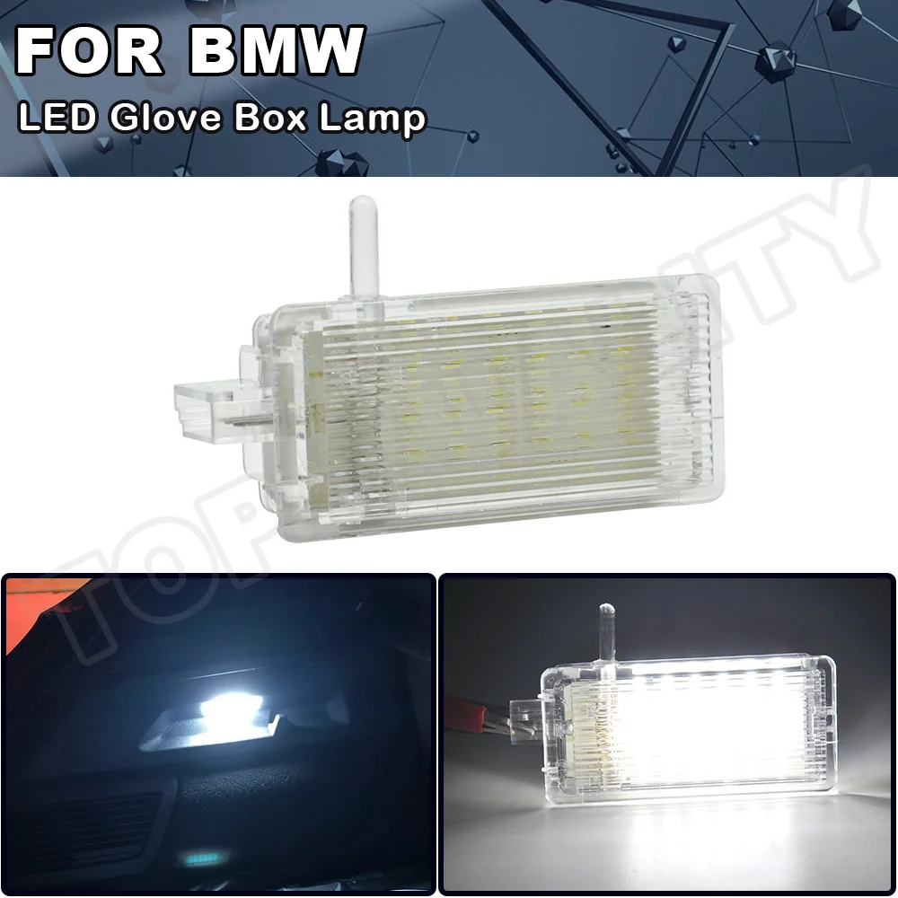 1PC LED Glove Trunk Light Glove Box Lamp For BMW E46 2D E53 X5 E81 E83 X3 E87 E89 E90 E91 E92 E93 F25 Mini Cooper R50 R52 R60
