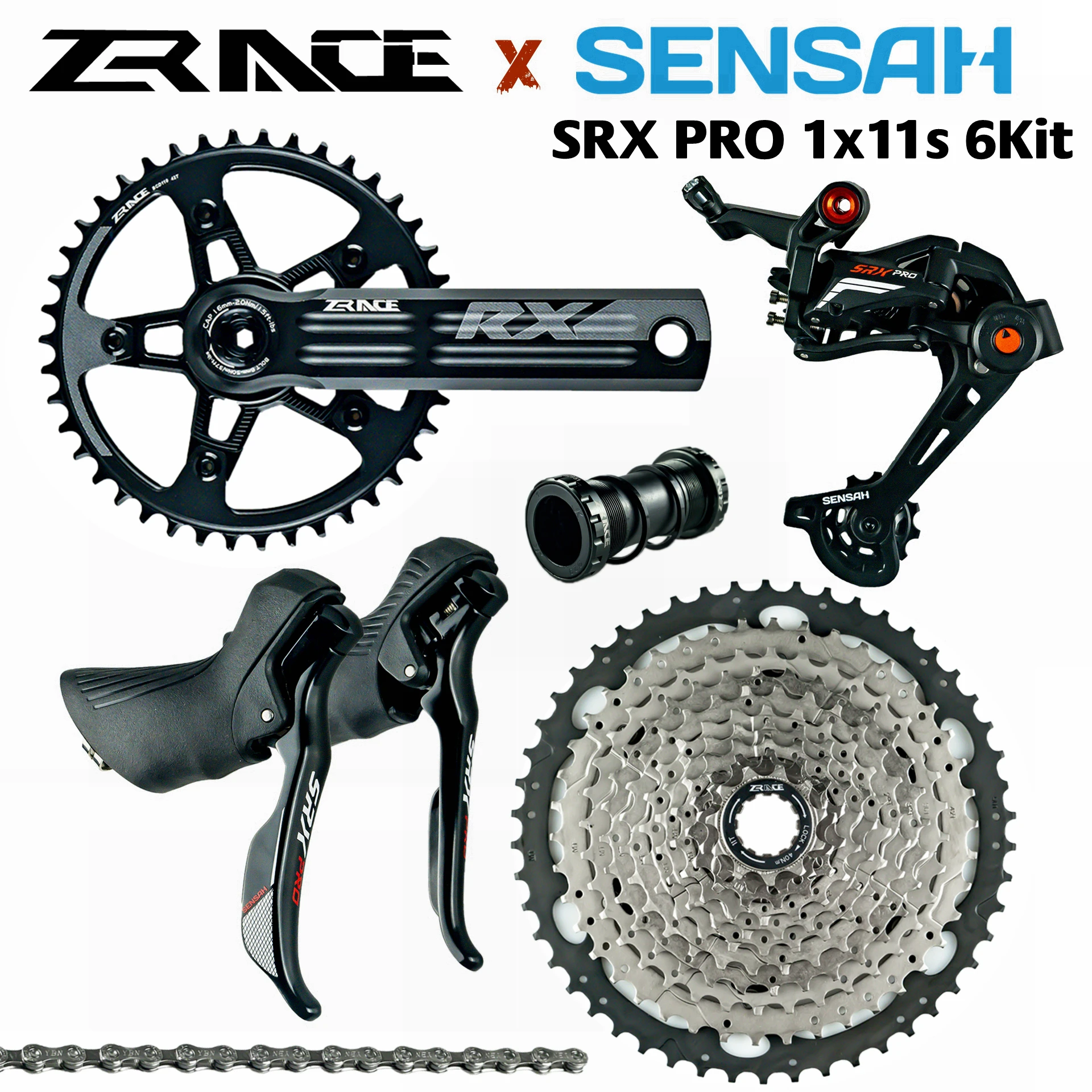 SENSAH SRX PRO 1x1 1 скорость 11 s Road Groupset R/L переключатель передач + задние переключатели
