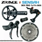 SENSAH SRX PRO 1x1 1 скорость, 11 s Road Groupset, RL переключатель передач + задние переключатели + ZRACE chainset кассета, гравий-велосипеды Cyclo-Cross