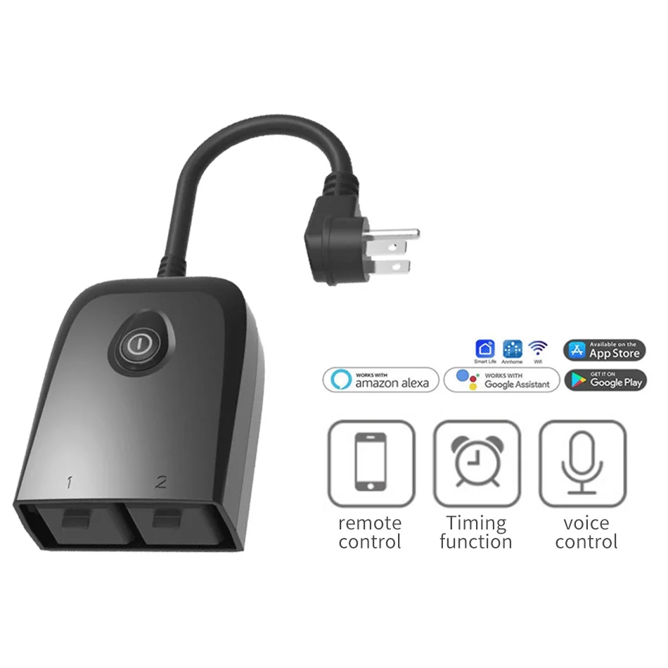 C158 умная розетка Wifi умный дом наружный водонепроницаемый таймер переключатель |