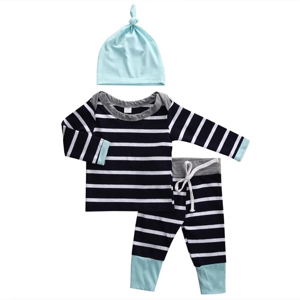 

Autumn winter 3-piece stripe main color suit blue cuffs with long sleeve suit