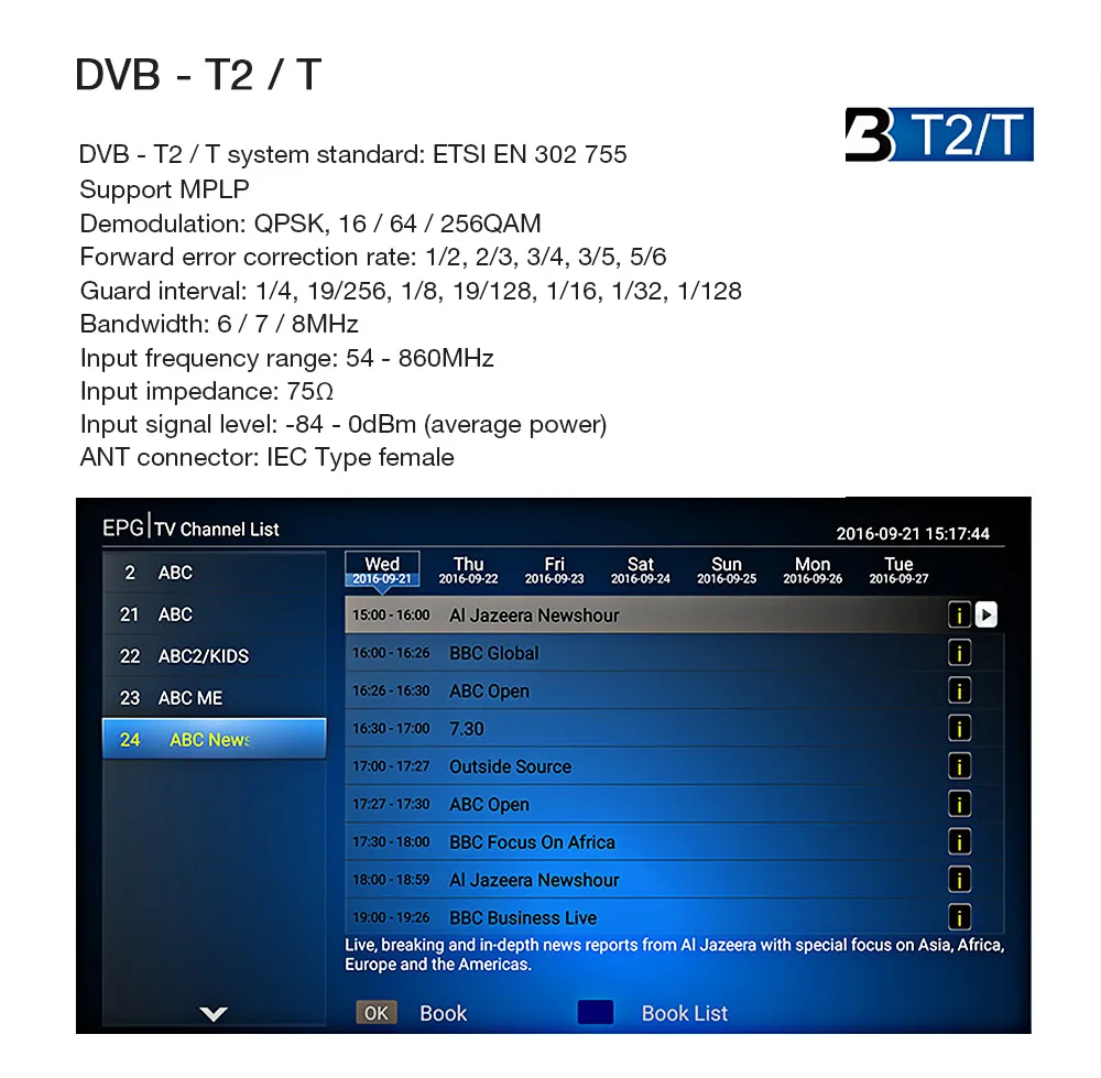 KIII PRO Amlogic S912 Android ТВ коробка 3 Гб оперативной памяти, 16 Гб встроенной памяти, DVB-S2 DVB-T2 DVB-C декодер+ KI PRO Декодер каналов кабельного телевидения PRO ТВ Box Amlogic S905D 2G/16G