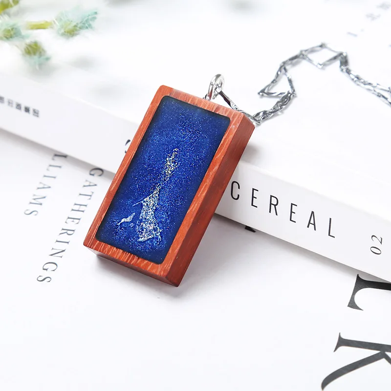 Деревянный поднос с рамкой для изготовления ювелирных изделий из УФ-смолы