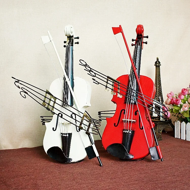 

New iron craft decorations retro furnishings Guitar model Props for home studio 248Two colors
