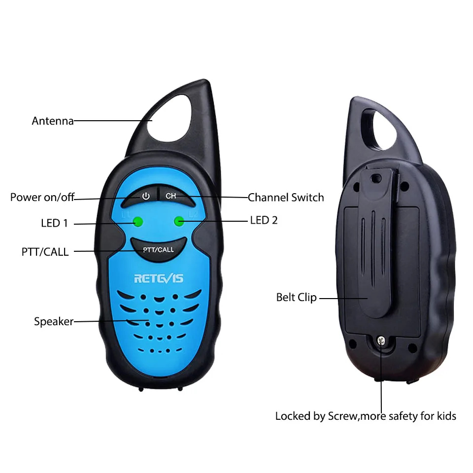 Retevis RT639/RT39 Walkie Talkie Дети 2 шт 3 канала радио Comunicador PMR446 Woki Toki новый год подарок на