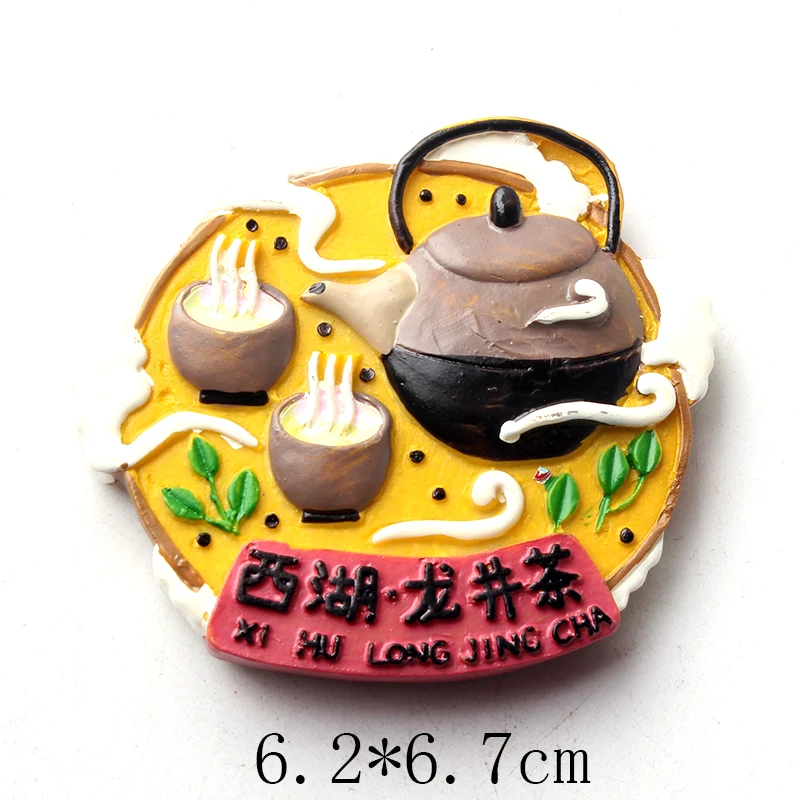 Магнитный сувенир на холодильник Hangzhou китайская наклейка 3D резиновая аксессуары