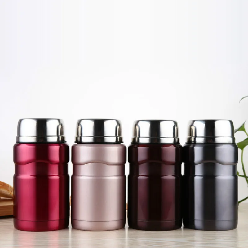 

550ml Thermos for Food Large Vacuum Flasks lunch box Insulated Soup Porridge Box Outdoor Coffee Mugs