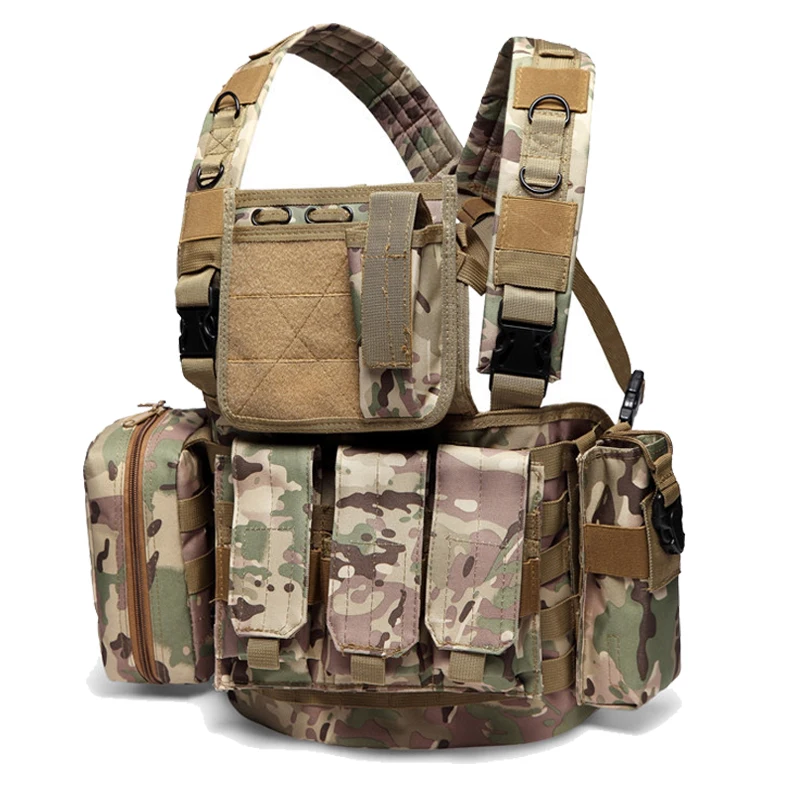 Мужской военный тактический жилет с системой Молле для страйкбола стрельбы