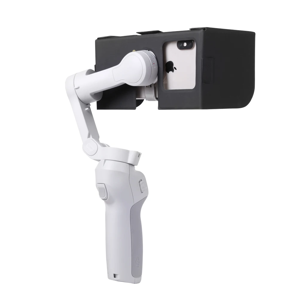 handheld gimbal sunshade mobile phone sun shade anti glare hood for dji osmo mobile 4 sun hood gimbal accessories free global shipping