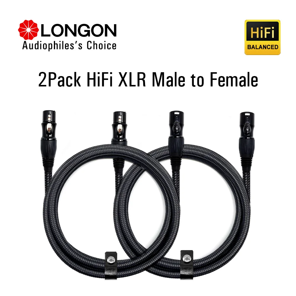 LONGON XLR микрофонный кабель мужской женский 2 м 5 10 сбалансированный Сделано в Китае