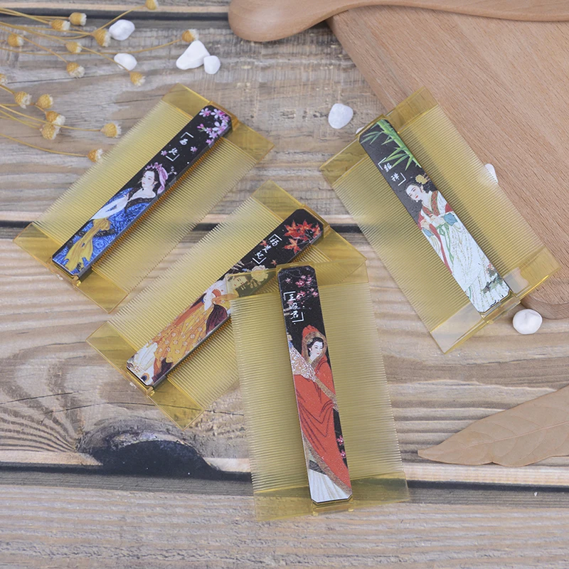 Полимерная Расческа с плотными зубьями для вшей двухсторонняя против расческа