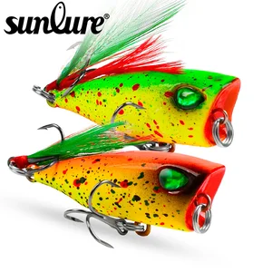 Рыболовная приманка Sunlure, 1 шт., 4-0,14 унции4,3-1,69 дюйма, жесткая искусственная приманка для окуня, пластиковые воблеры с объемными глазами, снасти для ловли форели