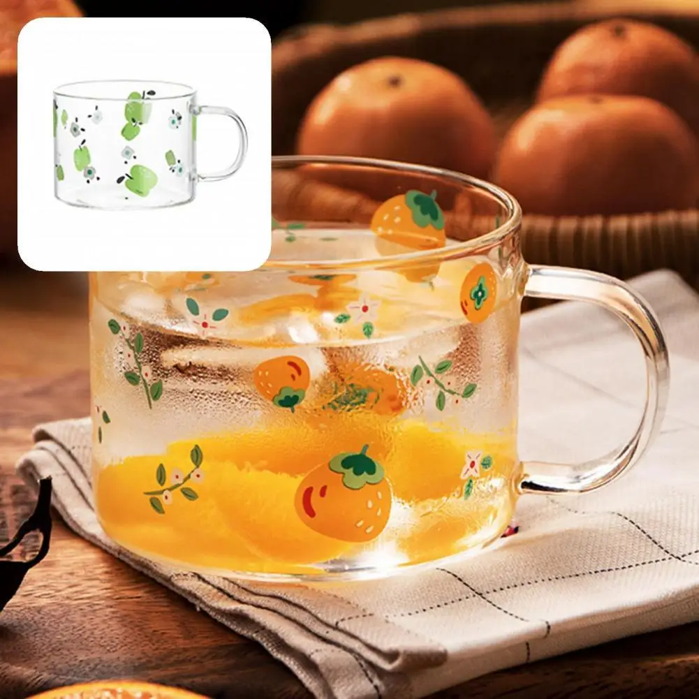 

Eco-Friendly Useful Beverage Glass Cup Clear Water Mug Large Capacity for Home