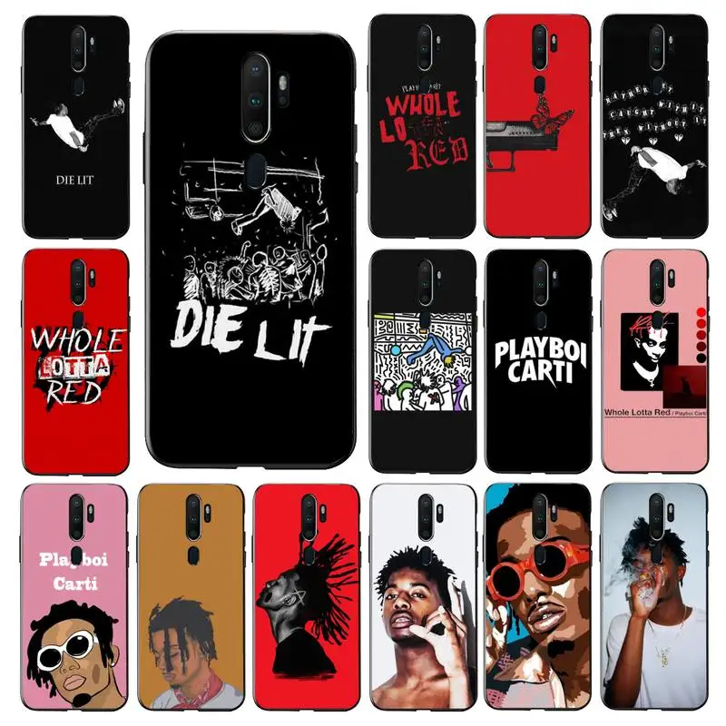 

MaiYaCa Rapper Singer Playboi Carti Die Lit Phone Case for Vivo Y91C Y11 17 19 17 67 81 Oppo A9 2020 Realme c3