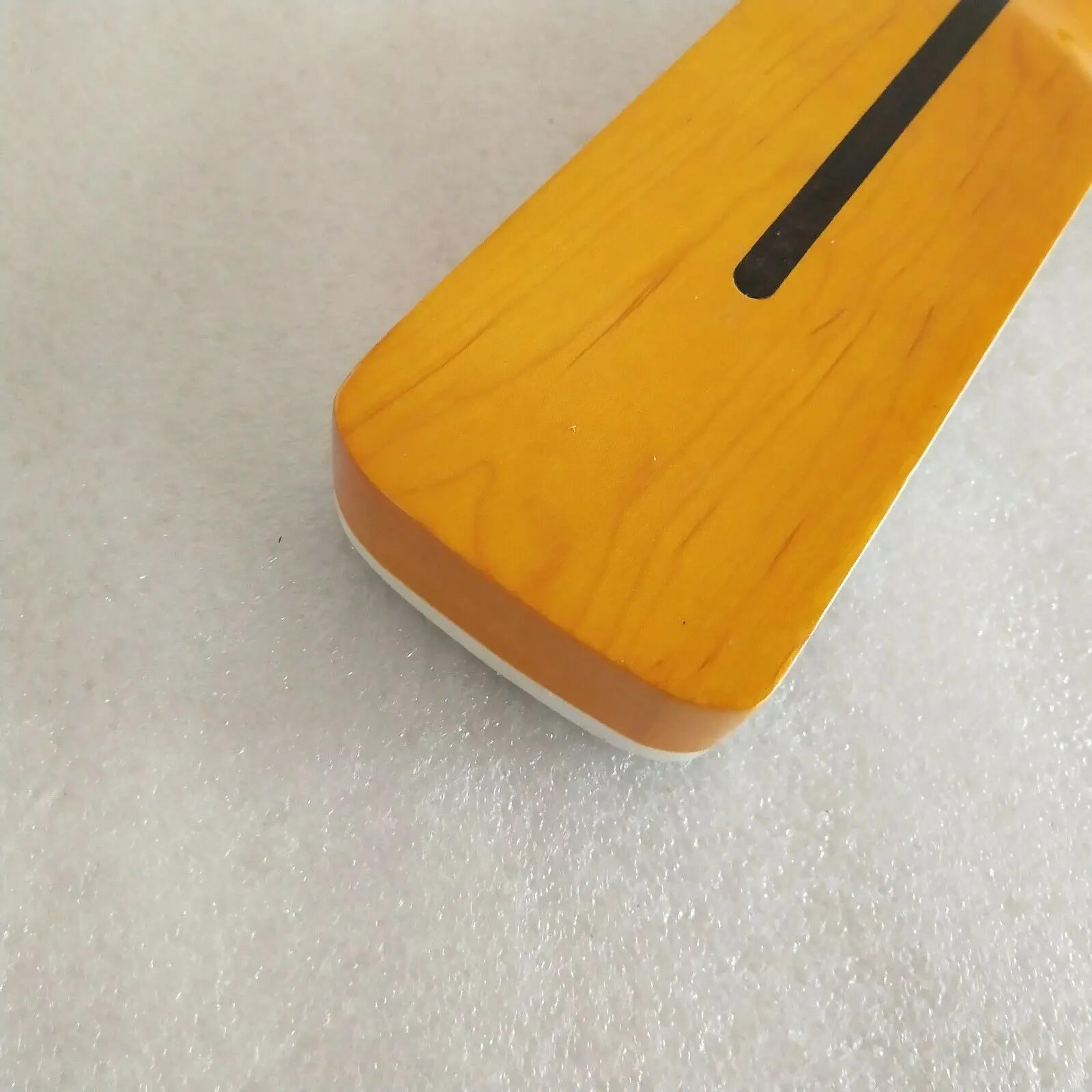 Гриф Maple для электрической бас гитары шейный блок с инкрустацией 4 струны желтый 20