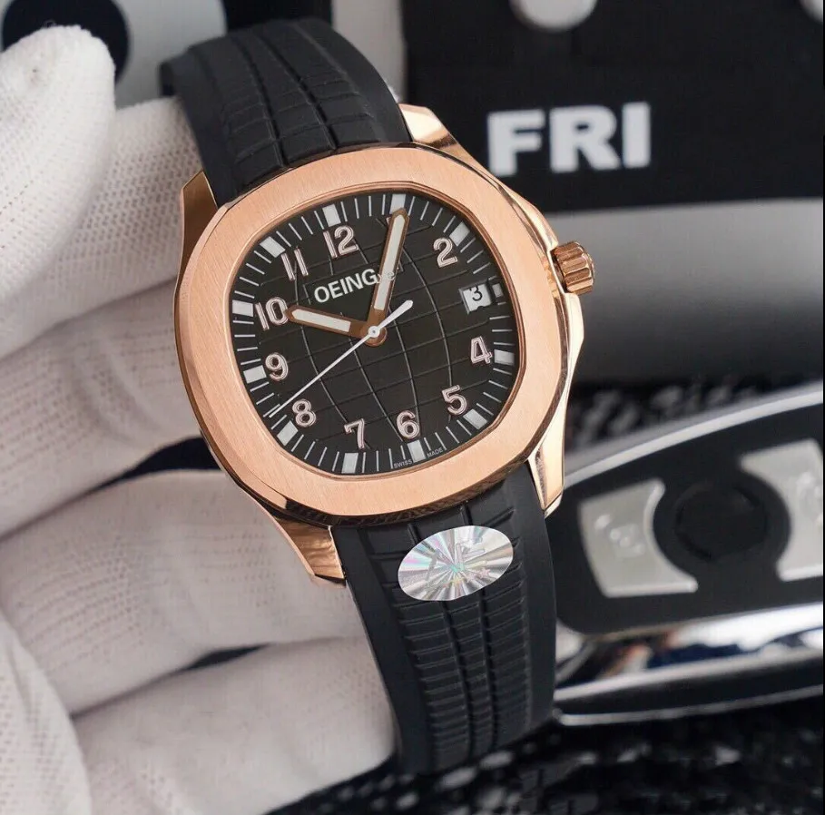 

OEING 100m waterproof watch men's mechanical male automatic clock square clock male clock Rubber band Sports Watch