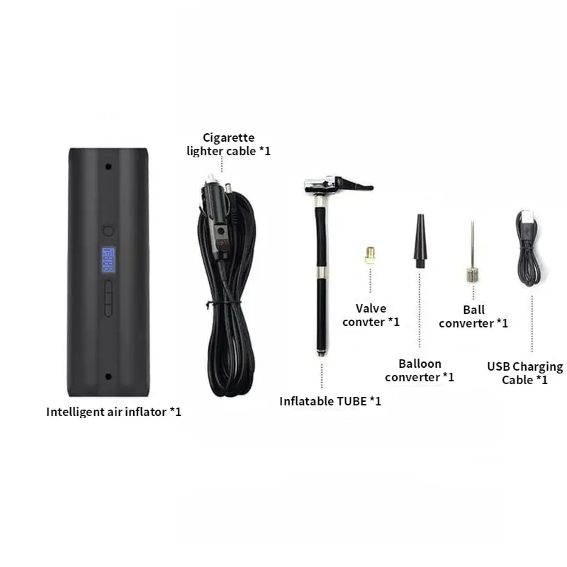 Интеллектуальный перезаряжаемый насос CYCPLUS A5 портативный автомобильный для шин