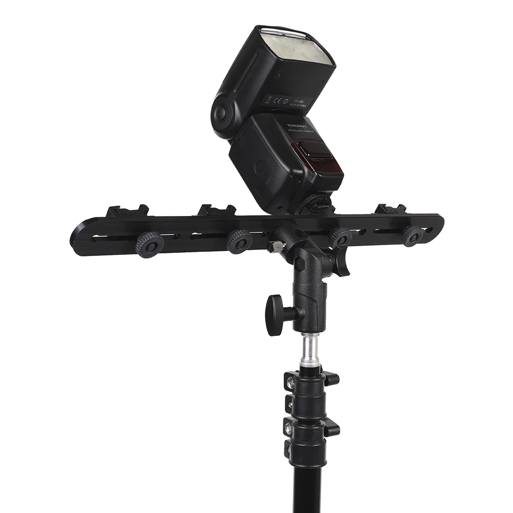 Поворотный кронштейн для вспышки металлический держатель зонта 4 держателя